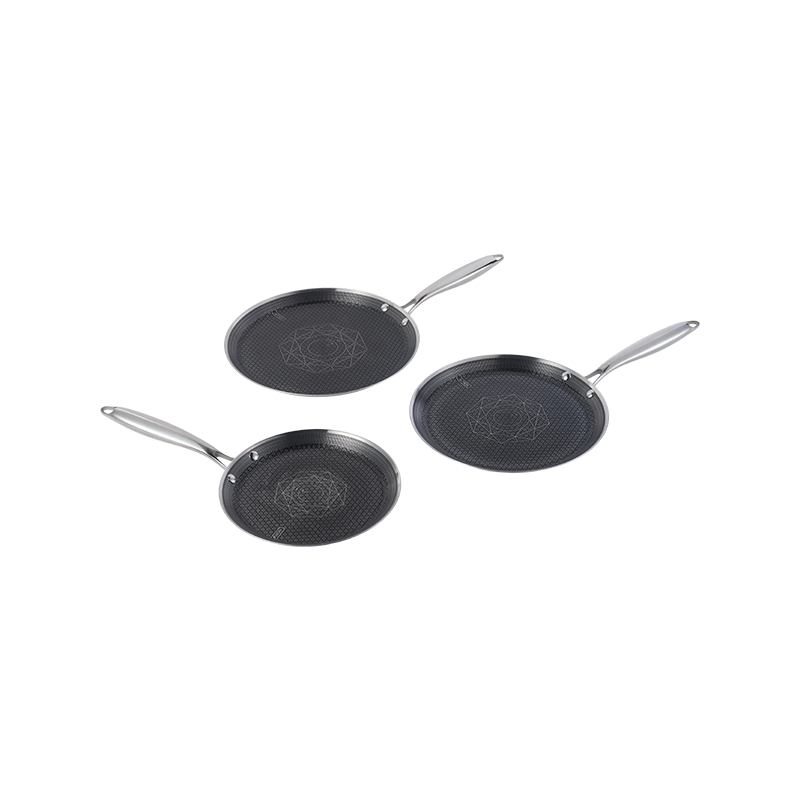 Tri-Ply Stainless Steel Hybrid Nonstick Crepe