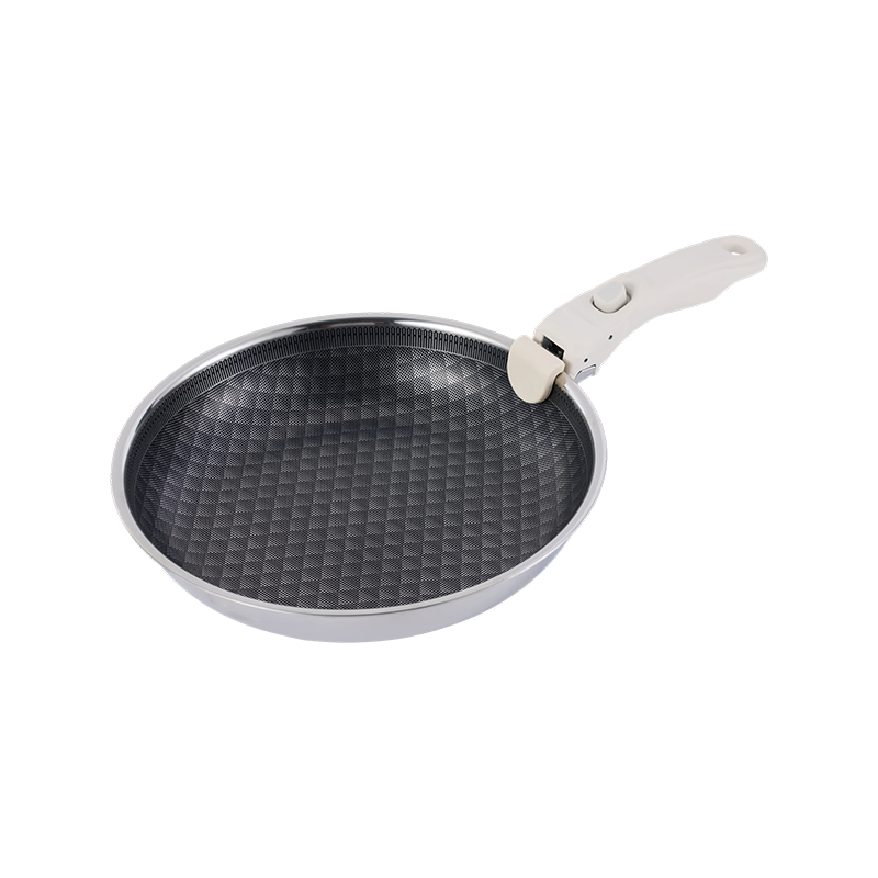 Tri-Ply Stainless Steel Hybrid Nonstick Cookware with Detachable Handle Tri-Ply Stainless Steel Hybrid Nonstick Cookware with Detachable Handle