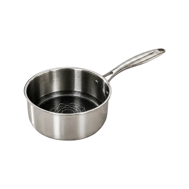 Tri-Ply Stainless Steel Hybrid Nonstick Saucepan